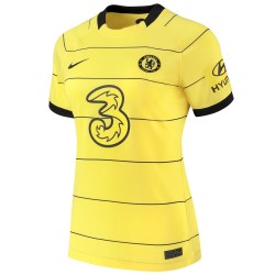 Camisola Chelsea Mulher Equipamento Segundo 2021-2022 Manga Curta